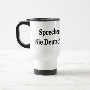 Mug De Voyage Parles-tu allemand ? en allemand. Indicateur