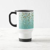 Mug De Voyage Parties scintillant moderne en or de fille confett (Gauche)