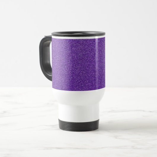 Mug De Voyage Parties scintillant violette, Étincelle, Arrière - (Devant gauche)