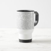 Mug De Voyage parties scintillantes blanches de Faux de charme (Devant droit)