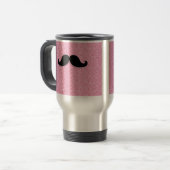 MUG DE VOYAGE PARTIES SCINTILLANTES NOIRES GIRLY DE ROSE DE (Devant gauche)