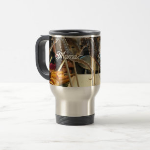 Mug De Voyage Paruline personnalisée avec poignée, couvercle et