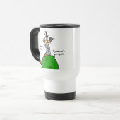 Mug De Voyage Pas au-dessus de l'humour de colline (Devant gauche)