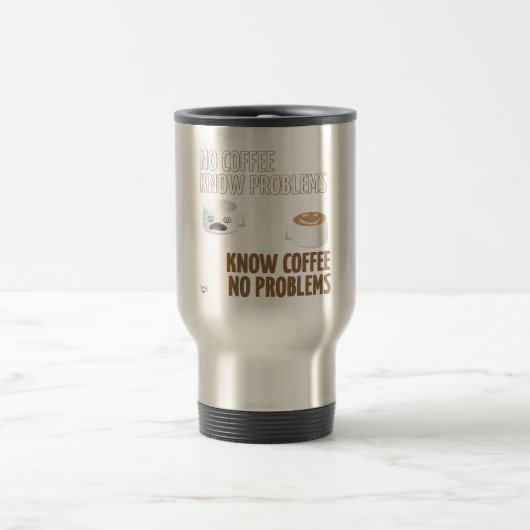 Mug De Voyage Pas de café, pas de problèmes (Centre)