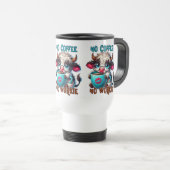 Mug De Voyage Pas de café, pas de travail (Devant droit)