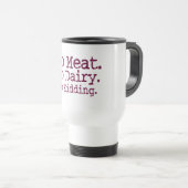 Mug De Voyage Pas de message Vegan de viande (Devant droit)