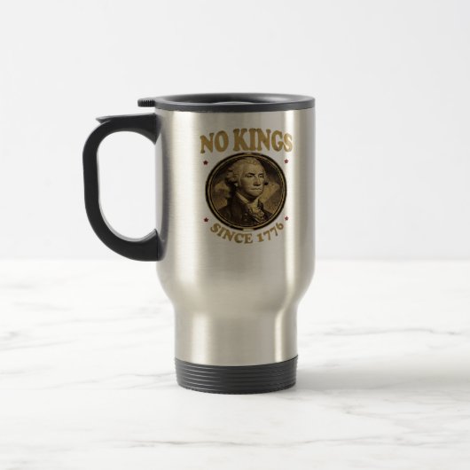 Mug De Voyage Pas de rois depuis 1776 Classique (Gauche)