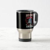 Mug De Voyage Pas de rois en Amérique Design Classique Graphique (Devant droit)