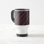 Mug De Voyage Pas Karo en zigzag coloré (Devant gauche)