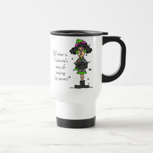 Mug De Voyage Pas un fan d'hiver (Droite)