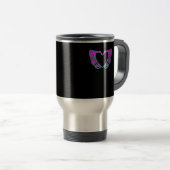 Mug De Voyage Pastel Goth Vêtements, Skeleton Mains de coeur (Devant droit)