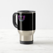 Mug De Voyage Pastel Goth Vêtements, Skeleton Mains de coeur (Devant gauche)