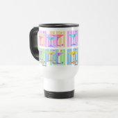 MUG DE VOYAGE PASTEL POP ART MARTINIS (Devant gauche)