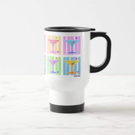 MUG DE VOYAGE PASTEL POP ART MARTINIS (Droite)