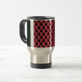 Mug De Voyage Pastèque palestinienne Hatta Keffiyeh Kufiya Folk (Devant gauche)