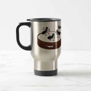 Mug De Voyage Patinage sur glace de fourmis joyeuses sur dessin