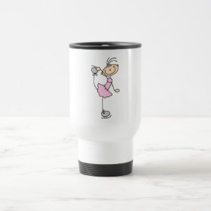 Mug De Voyage Patineuse artistique en robe rose T-shirts et Cade
