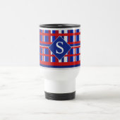 Mug De Voyage Patriote plaqué monogramme rouge blanc et bleu (Centre)