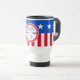 Mug de voyage patriotique américain 1776