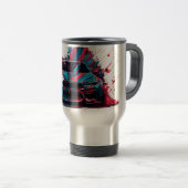Mug De Voyage Patriotique Peinture Splatter BMW (Devant droit)