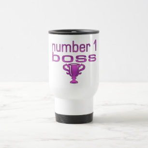 Mug De Voyage Patron du numéro 1 dans le rose