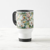 Mug De Voyage Pattern Elegant Magnolia Flowers (Devant gauche)