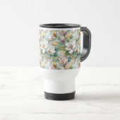 Mug De Voyage Pattern Elegant Magnolias (Devant droit)
