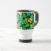 Mug De Voyage Pattern St. Patrick's Day Clovers (Devant droit)