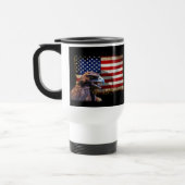 Mug De Voyage Pays du drapeau et de l'aigle patriotique libres d (Gauche)