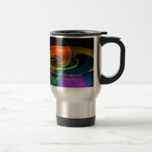 Mug De Voyage Paysage Alien Arc-en-ciel Abstrait