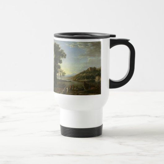 Mug De Voyage Paysage avec commerçants - Claude Lorrain (Droite)