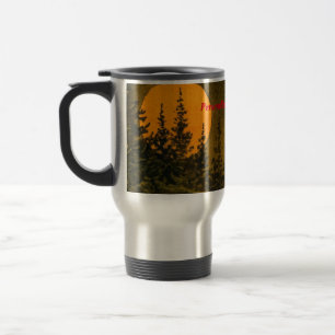 Mug De Voyage Paysage nocturne; chasse ou moisson lune
