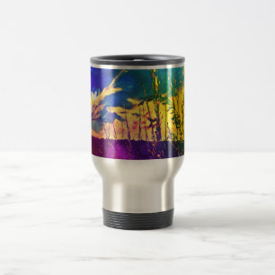 Mug de voyage Paysage rural arc-en-ciel