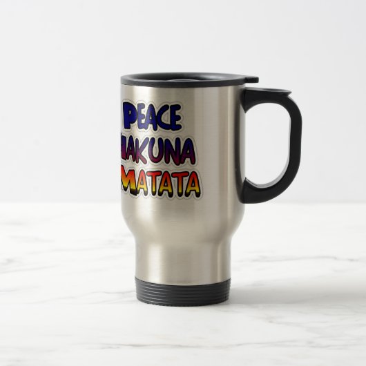 Mug De Voyage Peace Hakuna Matata Gradient Art (Droit)