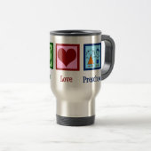 Mug De Voyage Peace Lool Enseignant préscolaire (Devant droit)