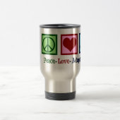 Mug De Voyage Peace Love Adapted PE Enseignant (Centre)