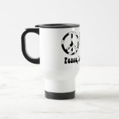 Mug De Voyage Peace Love and Cows Tee - shirts et cadeaux (Gauche)