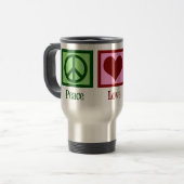 Mug De Voyage Peace Love Corgis (Devant gauche)