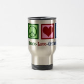 Mug De Voyage Peace Love Orthodontics (Centre)