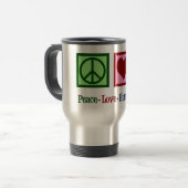 Mug De Voyage Peace Love Ressources humaines RH (Devant gauche)