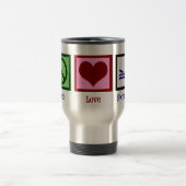 Mug De Voyage Peace Love Swimming (Centre)