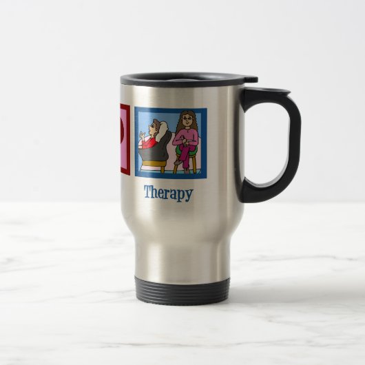 Mug De Voyage Peace Love Therapy (Droit)