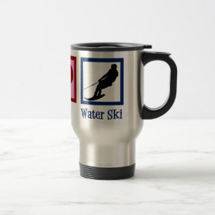 Mug De Voyage Peace Love Waterski Company Water Ski