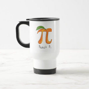 Mug De Voyage Peach Pi Cute Math Pi Day Café Voyage Mug