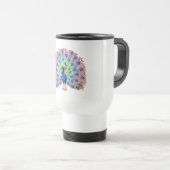 Mug De Voyage Peacock coloré (Devant droit)