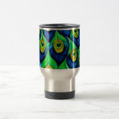 Mug De Voyage Peacock Feathers Design (Centre)