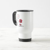 Mug De Voyage PEANUTS | Motif rouge et noir (Devant gauche)