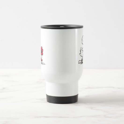 Mug De Voyage PEANUTS | Motif rouge et noir (Centre)
