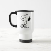 Mug De Voyage PEANUTS | Snoopy on Black White Comics (Gauche)