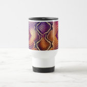 Mug De Voyage Peau de serpent chatoyante en violet et or monogra (Centre)